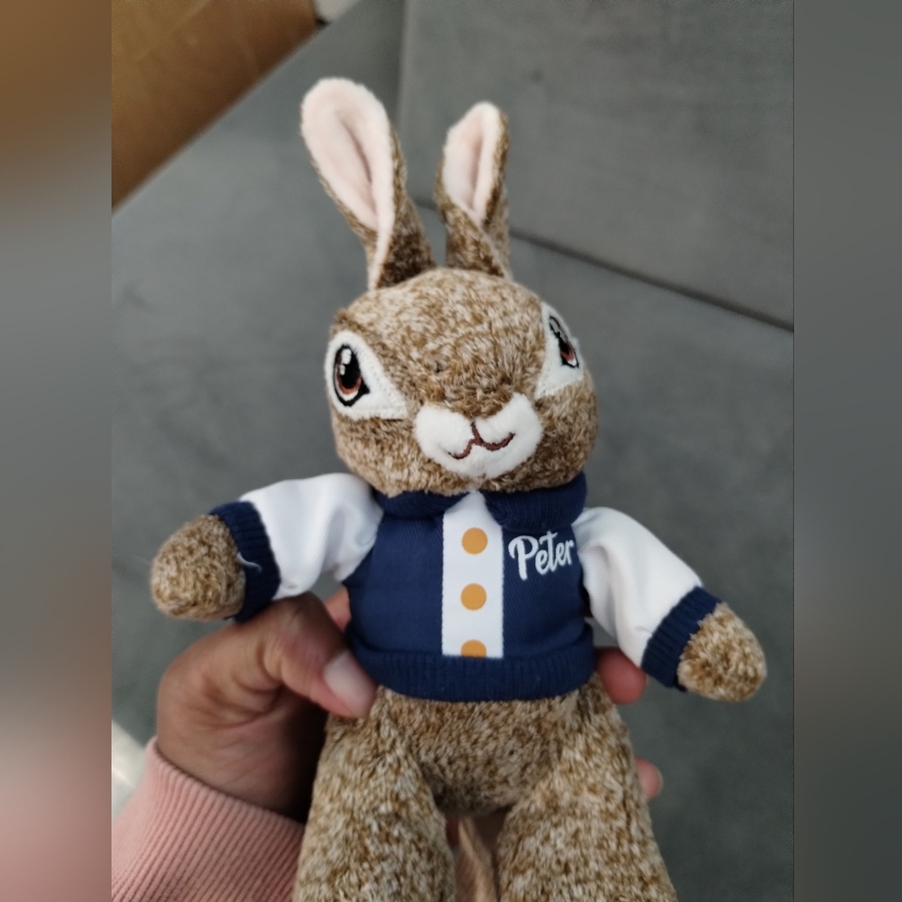 Dan Dee Official Movie 2  Plush  Peter Rabbit Bunny Adorable Small 8" keychain  - Picture 8 of 13